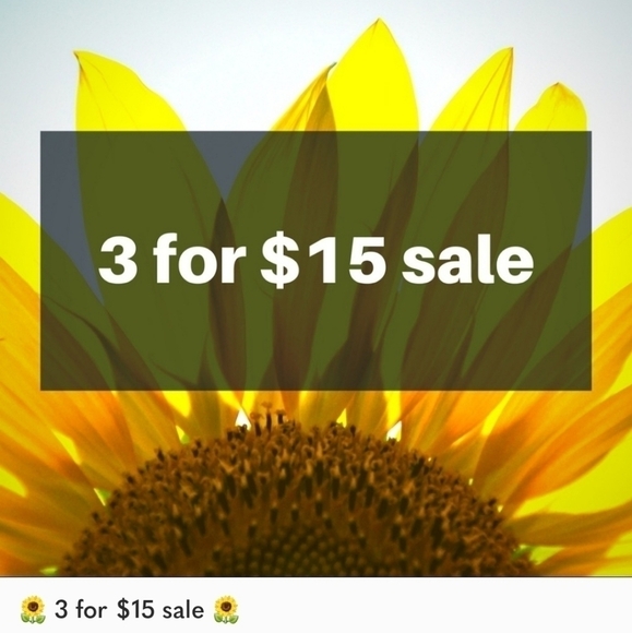 3/$15 SALE!! BUNDLE 3 ITEMS & OFFER $15 ! - Picture 2 of 2